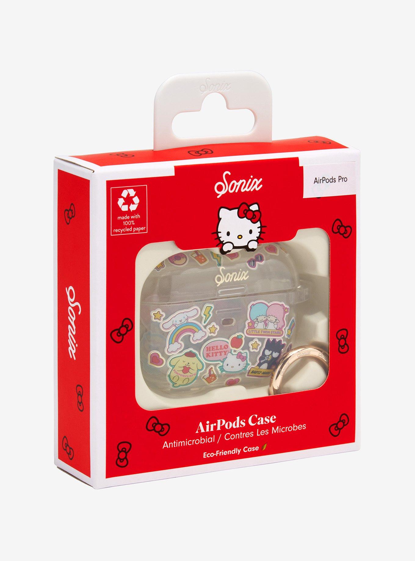 Sanrio Hello Kitty & Friends Sticker Allover Print Pro Wireless Earbuds Case, , alternate