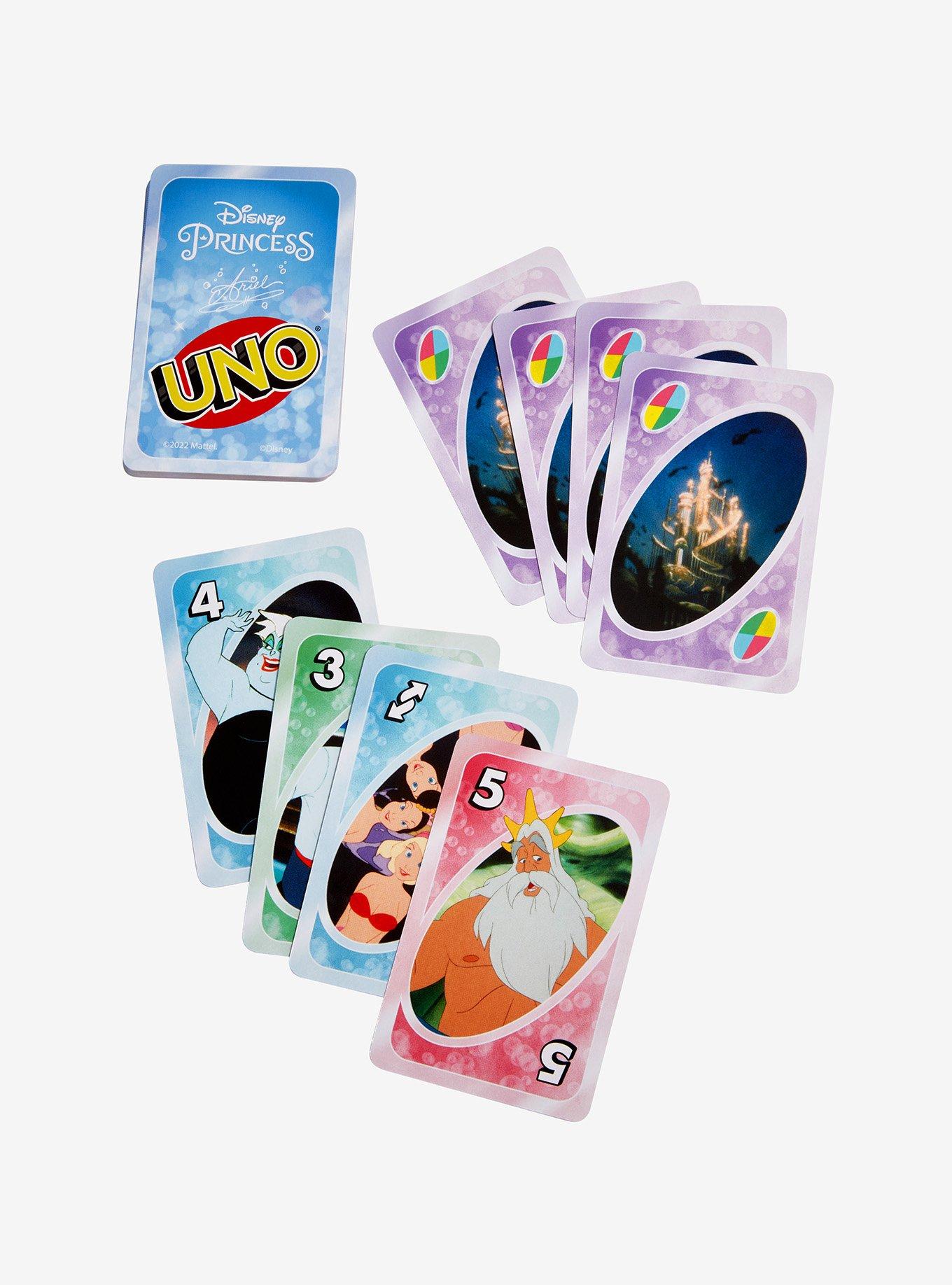 UNO Disney Princess The Little Mermaid Card Game Mattel Games - ToyWiz