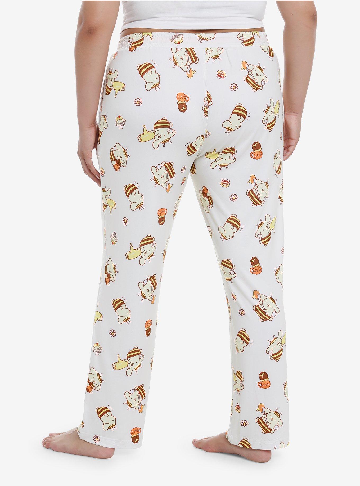 Pompompurin Honeybee Pastries Girls Pajama Pants Plus Size