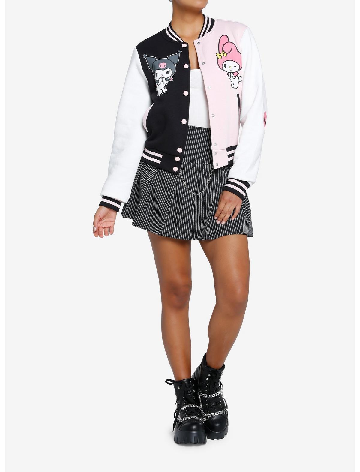 My Melody & Kuromi Split Varsity Jacket, MULTI, alternate