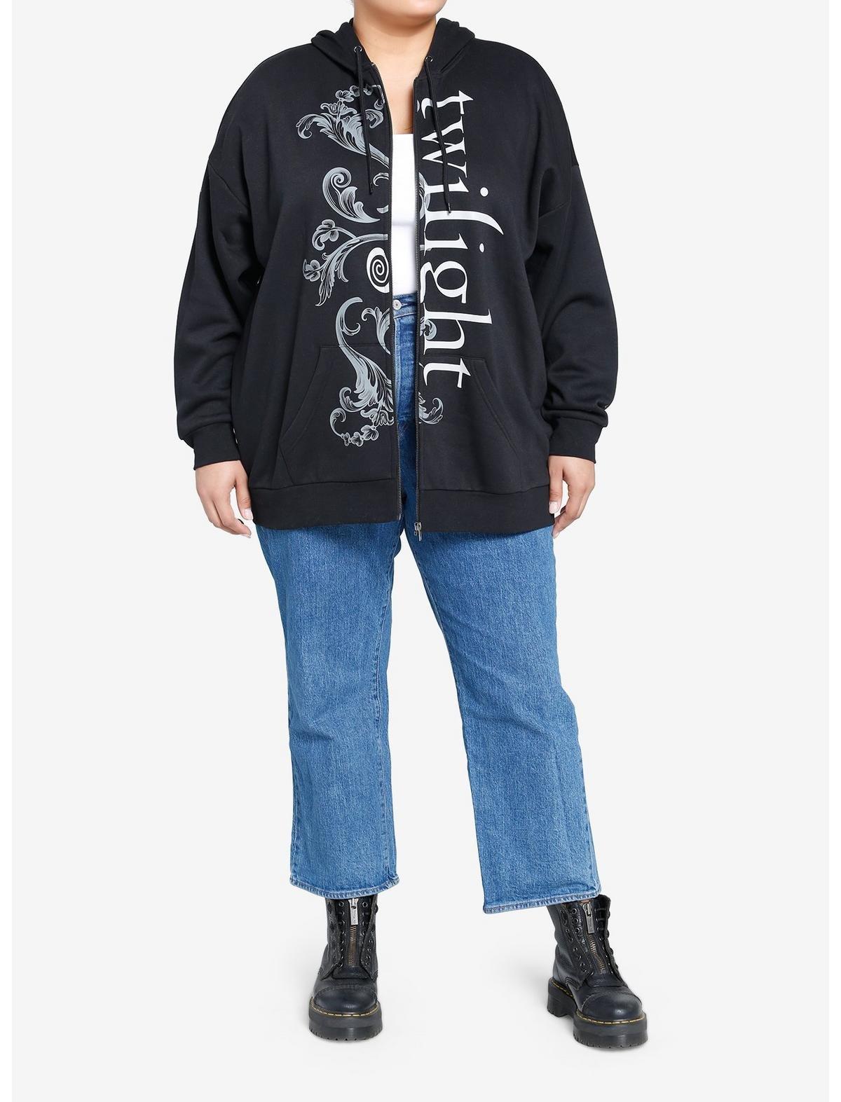 Twilight Logo Edward & Bella Hoodie Plus Size, MULTI, alternate