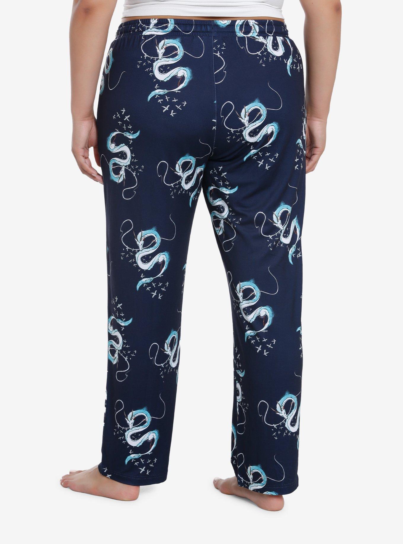 Studio Ghibli Spirited Away Haku Dragon Pajama Pants Plus Size, , hi-res