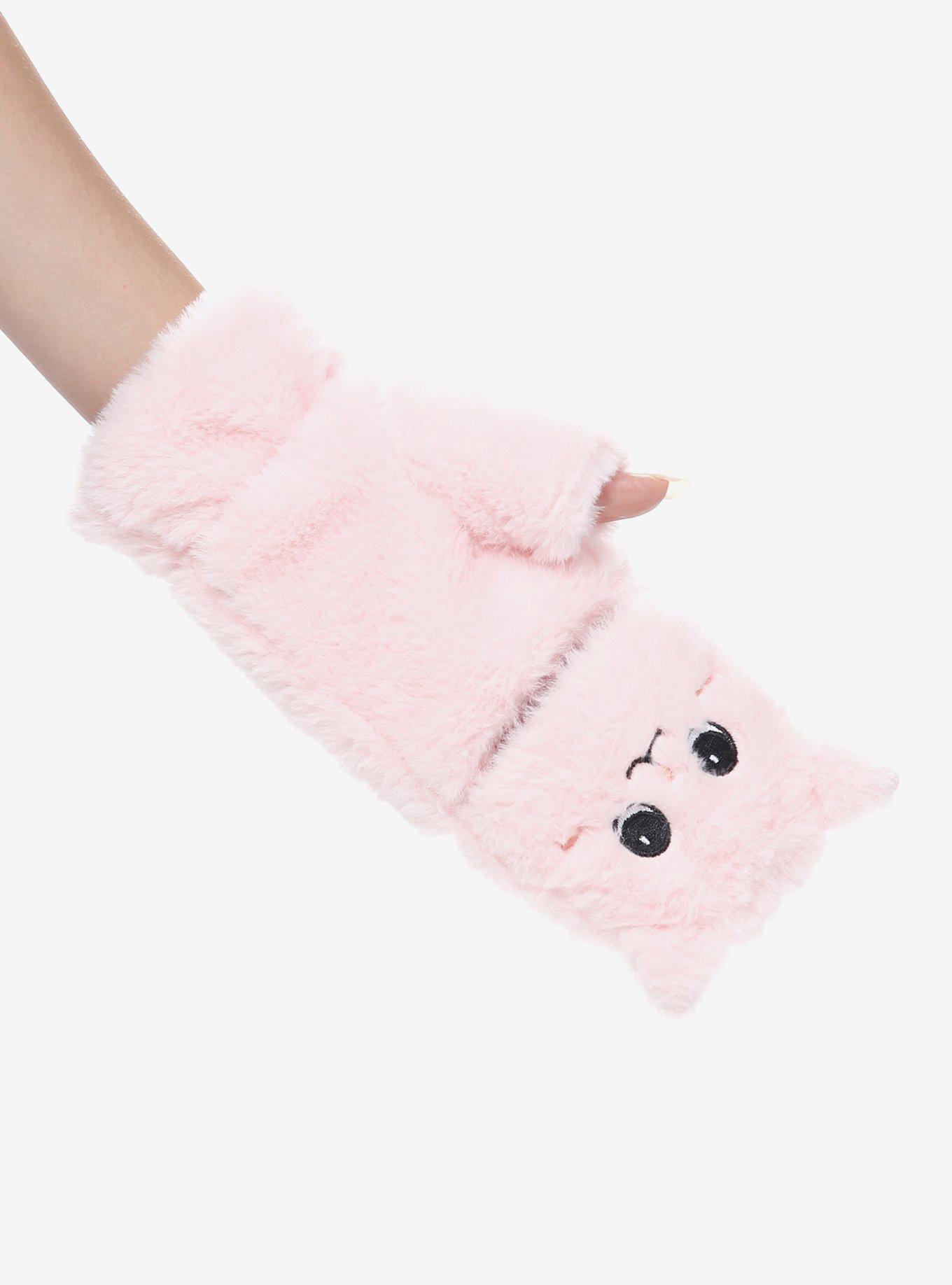 Cat Pink Plush Glommets, , alternate