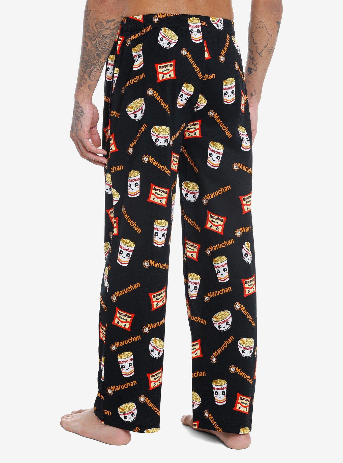 Maruchan Noodles Pajama Pants, BLACK, alternate