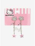 Hello Kitty Bling Drop Earrings, , alternate