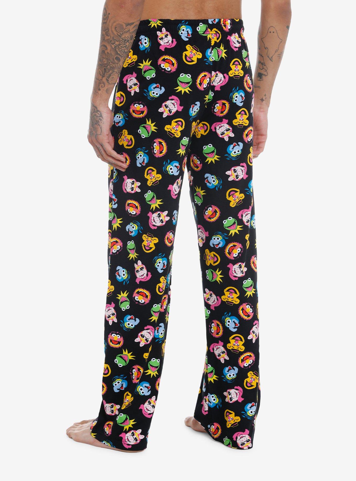 The Muppets Characters Pajama Pants, BLACK, alternate