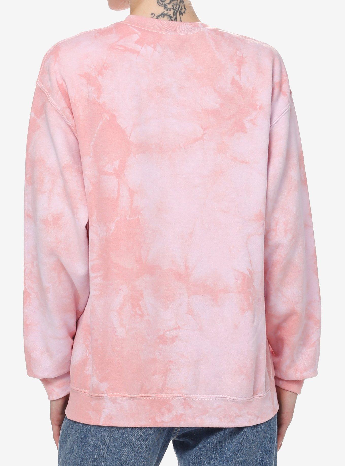 Spy X Family Anya Faces Pink Tie-Dye Girls Sweatshirt, MULTI, alternate