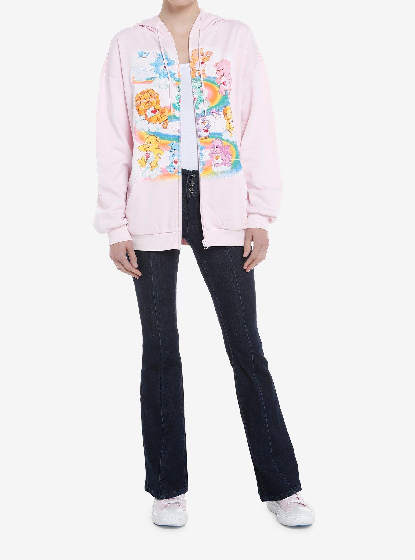 Care Bears Cousins Jumbo Graphic Pastel Girls Hoodie, MULTI, alternate