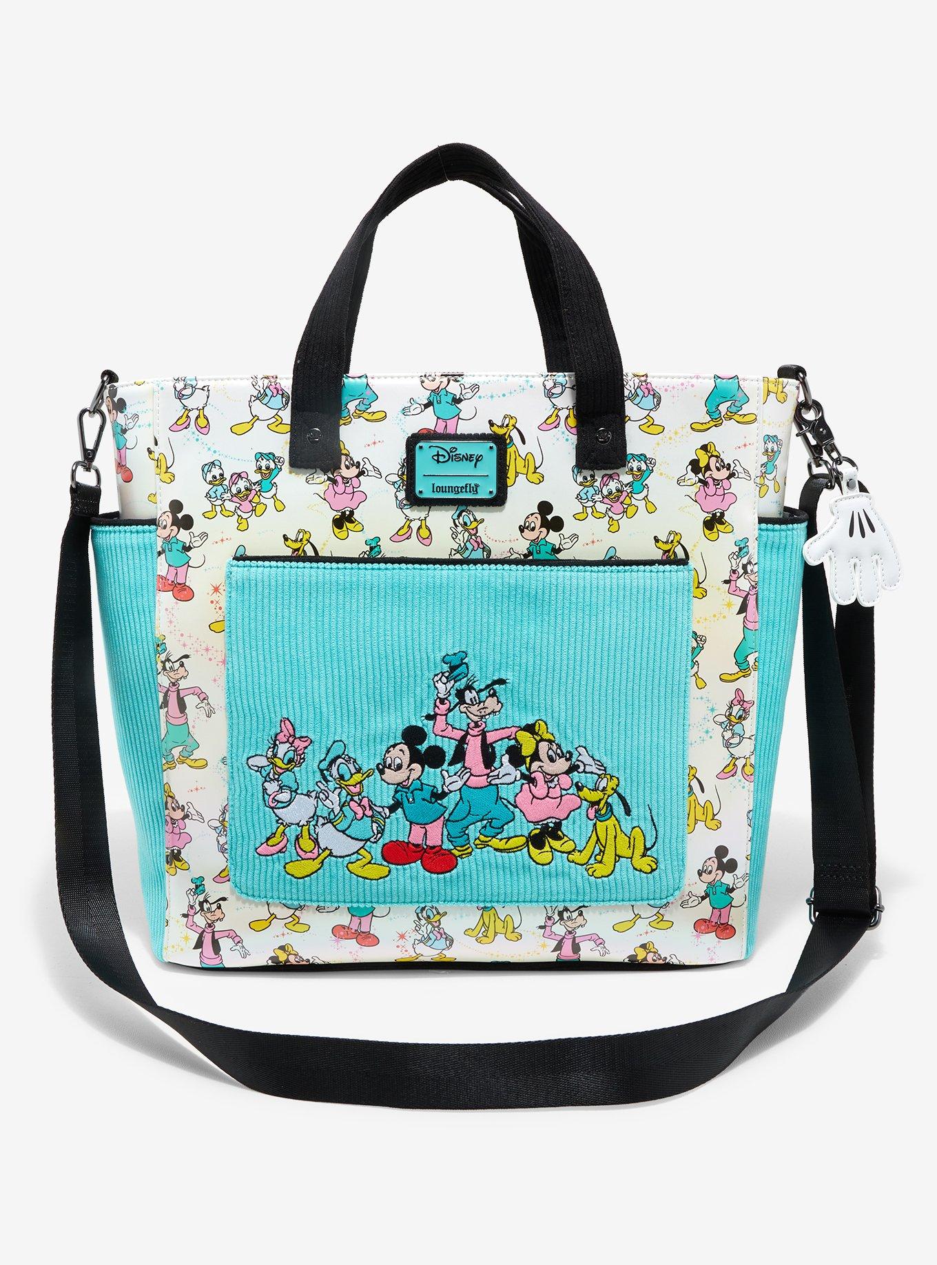 Loungefly Disney Mickey & Friends Allover Print Convertible Tote Bag, , alternate