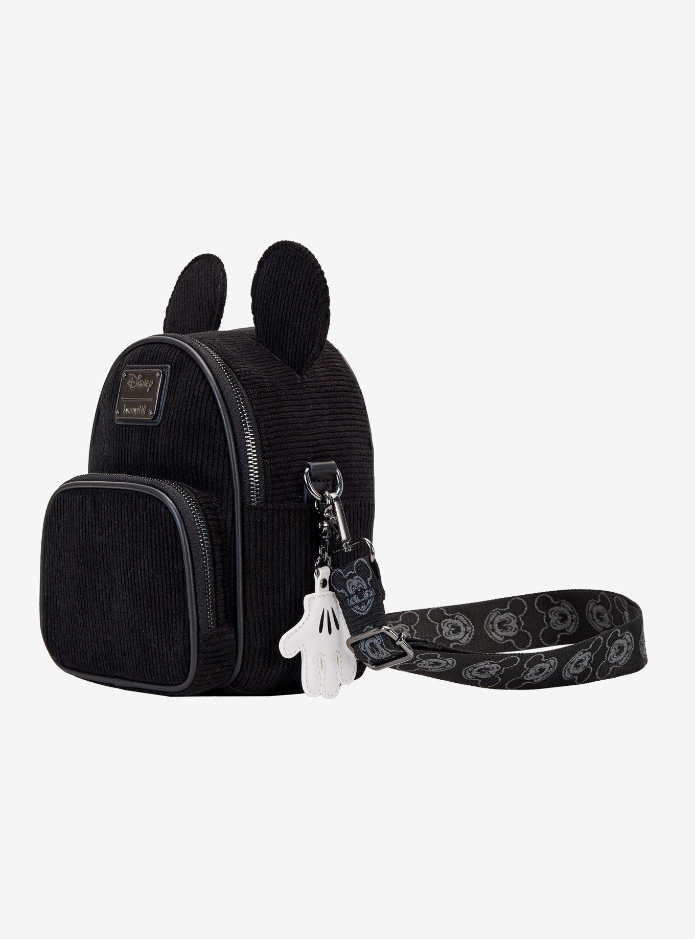 Loungefly Disney 100 Mickey Mouse Corduroy Crossbody Bag, , alternate