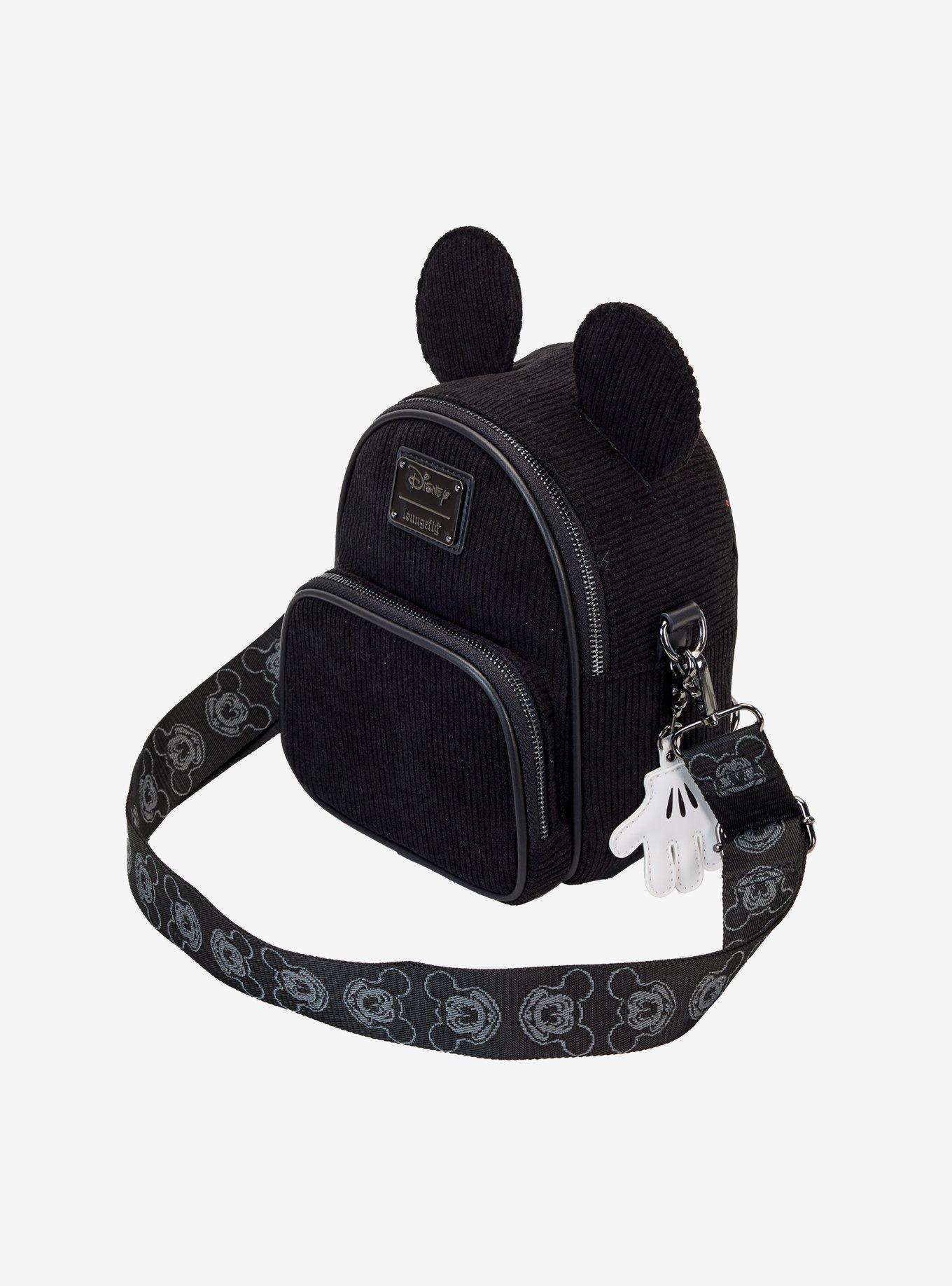 Loungefly Disney 100 Mickey Mouse Corduroy Crossbody Bag, , alternate