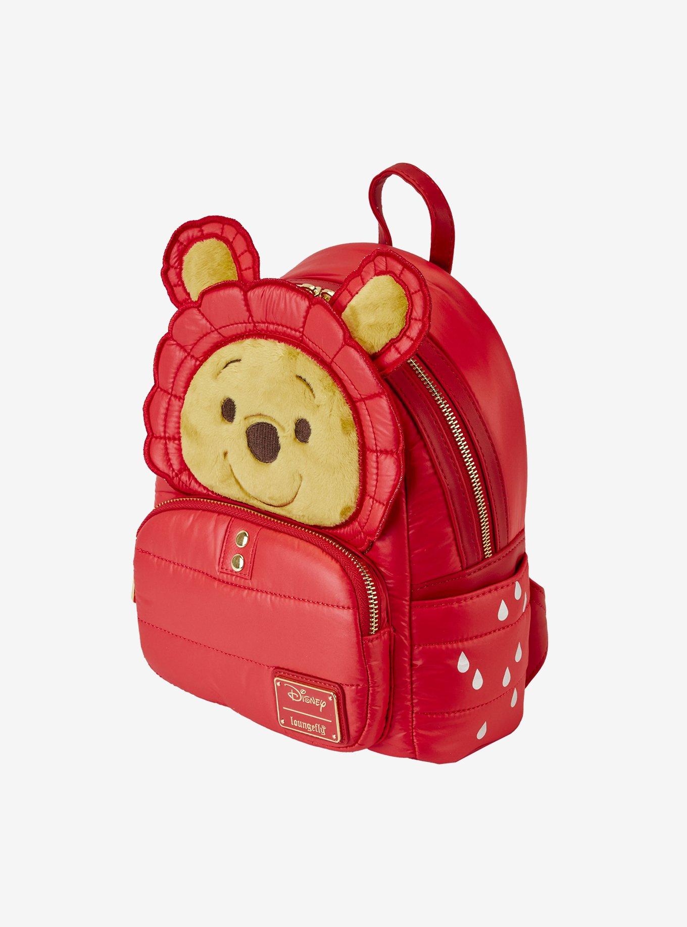 Loungefly Disney Winnie the Pooh Puffer Jacket Pooh Bear Figural Mini Backpack, , alternate