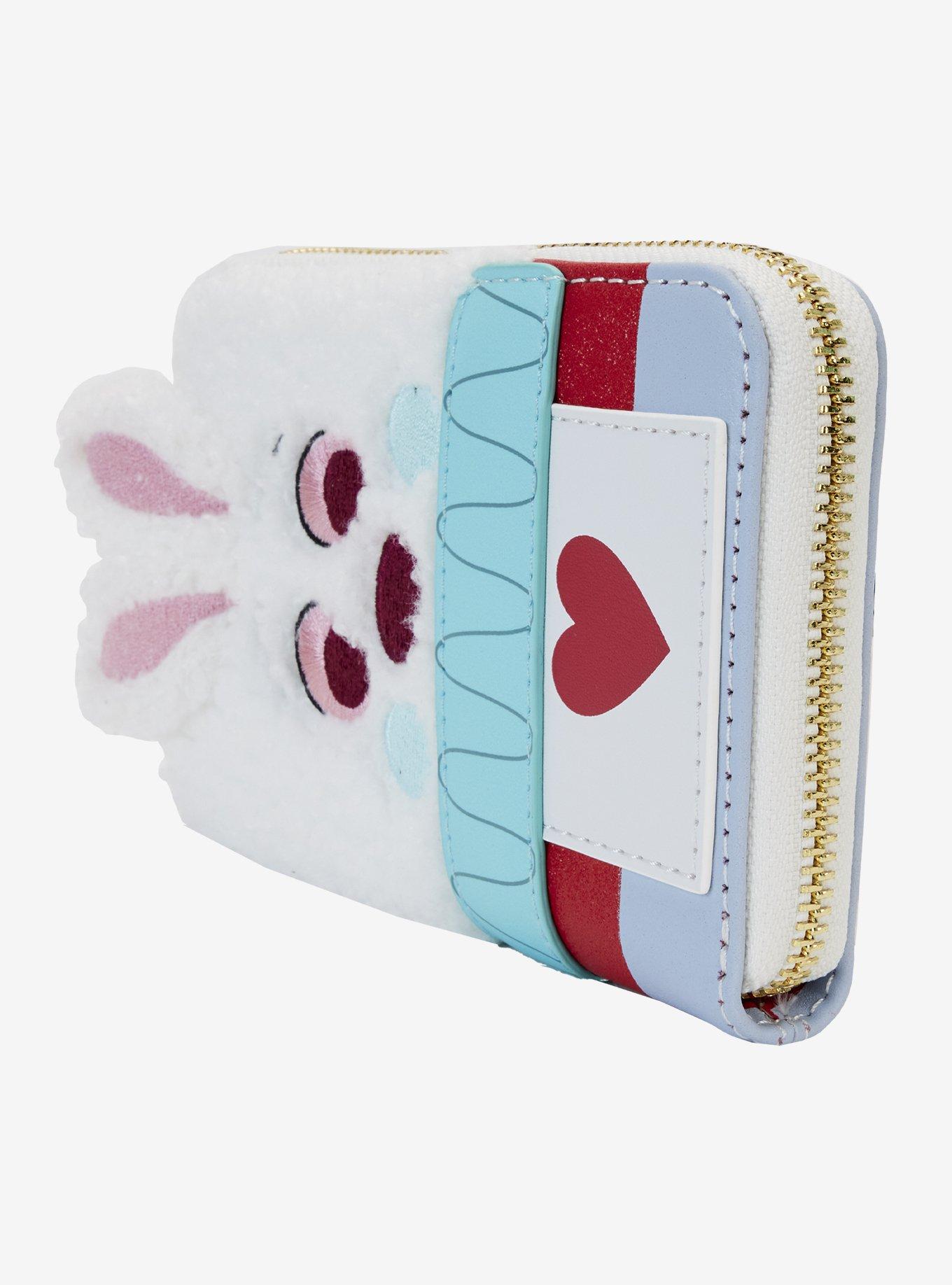 Loungefly Disney Alice in Wonderland White Rabbit Figural Zippered Wallet, , alternate