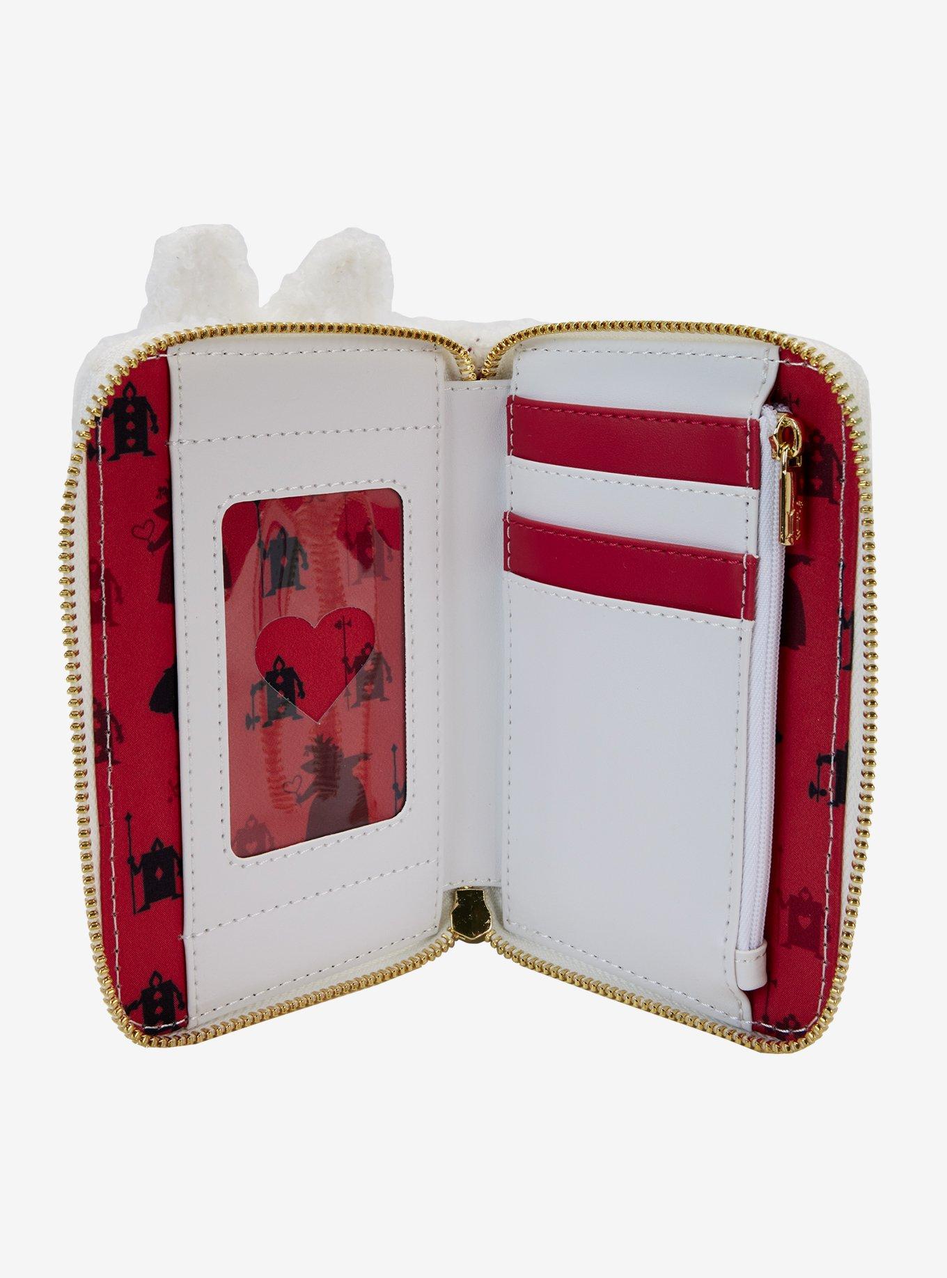 Loungefly Disney Alice in Wonderland White Rabbit Figural Zippered Wallet, , alternate