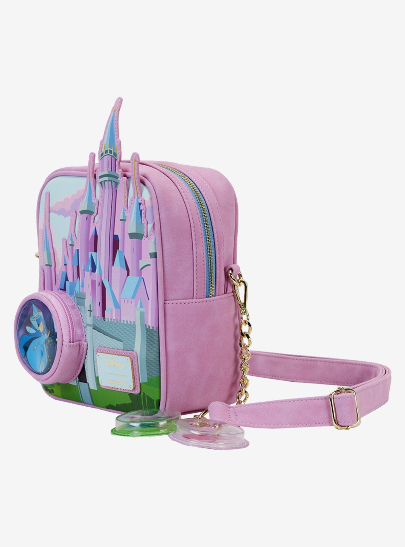 Loungefly Disney Sleeping Beauty Stained Glass Castle Crossbody Bag, , alternate