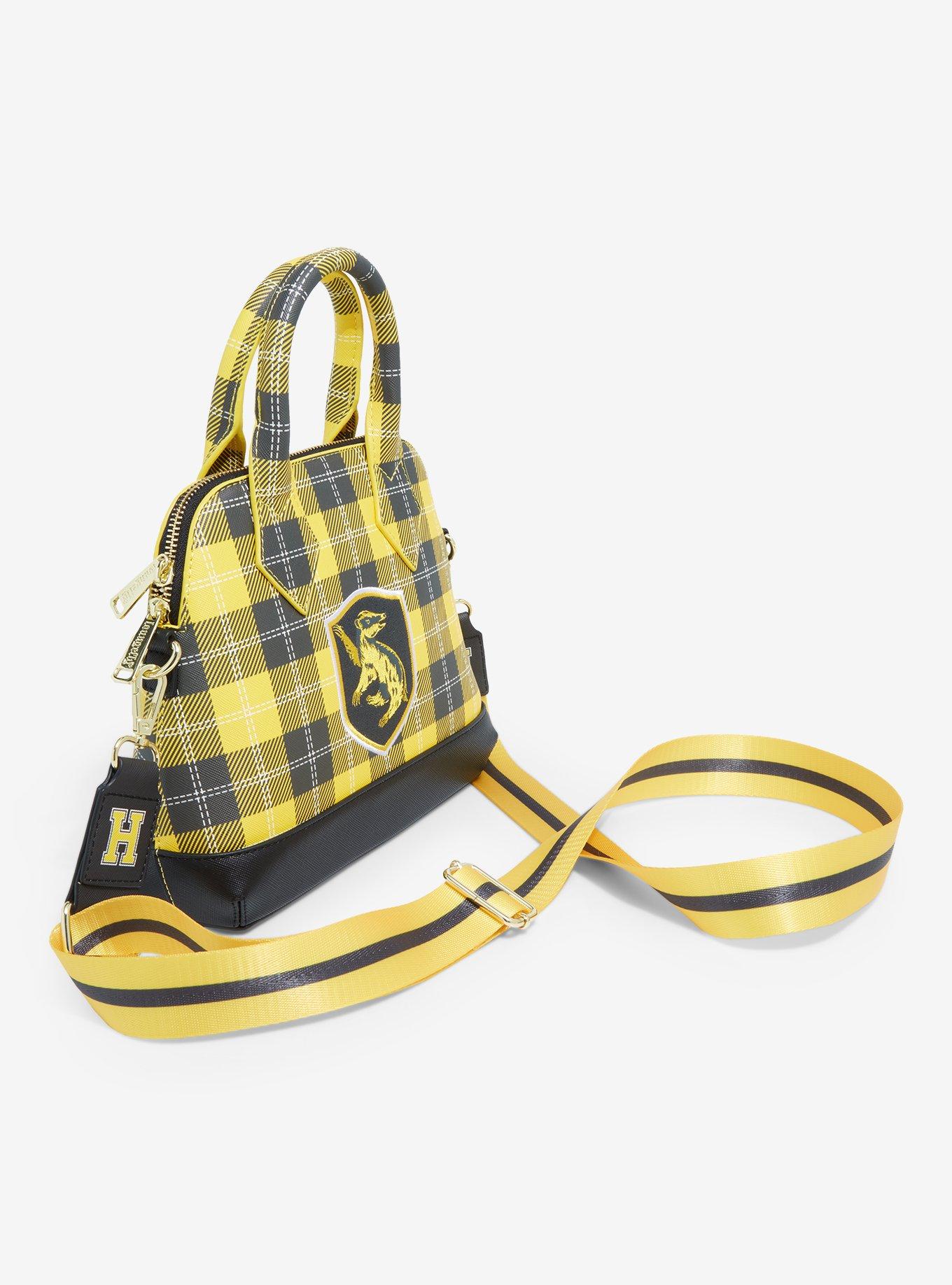Loungefly Harry Potter Hufflepuff Plaid Crossbody Bag, , alternate