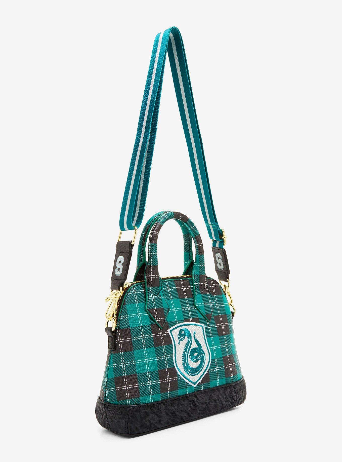 Loungefly Harry Potter Slytherin Plaid Crossbody Bag, , alternate