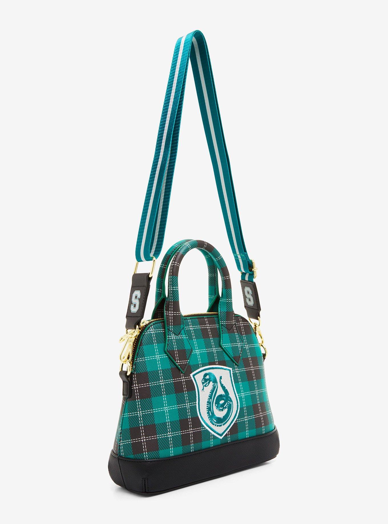 Loungefly Harry Potter Slytherin Plaid Crossbody Bag, , hi-res