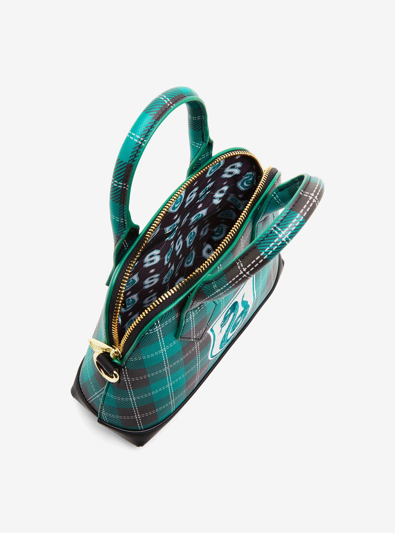 Loungefly Harry Potter Slytherin Plaid Crossbody Bag, , alternate