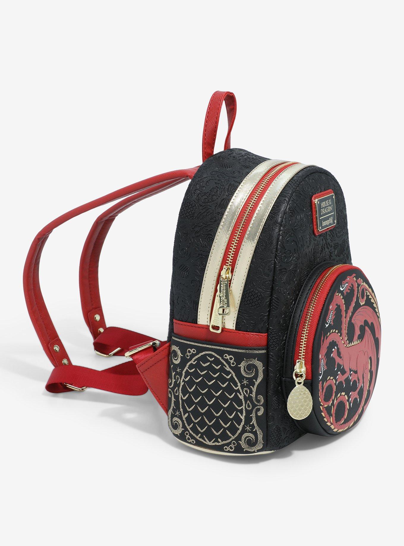 Loungefly House of the Dragon Targaryen Sigil Mini Backpack, , alternate
