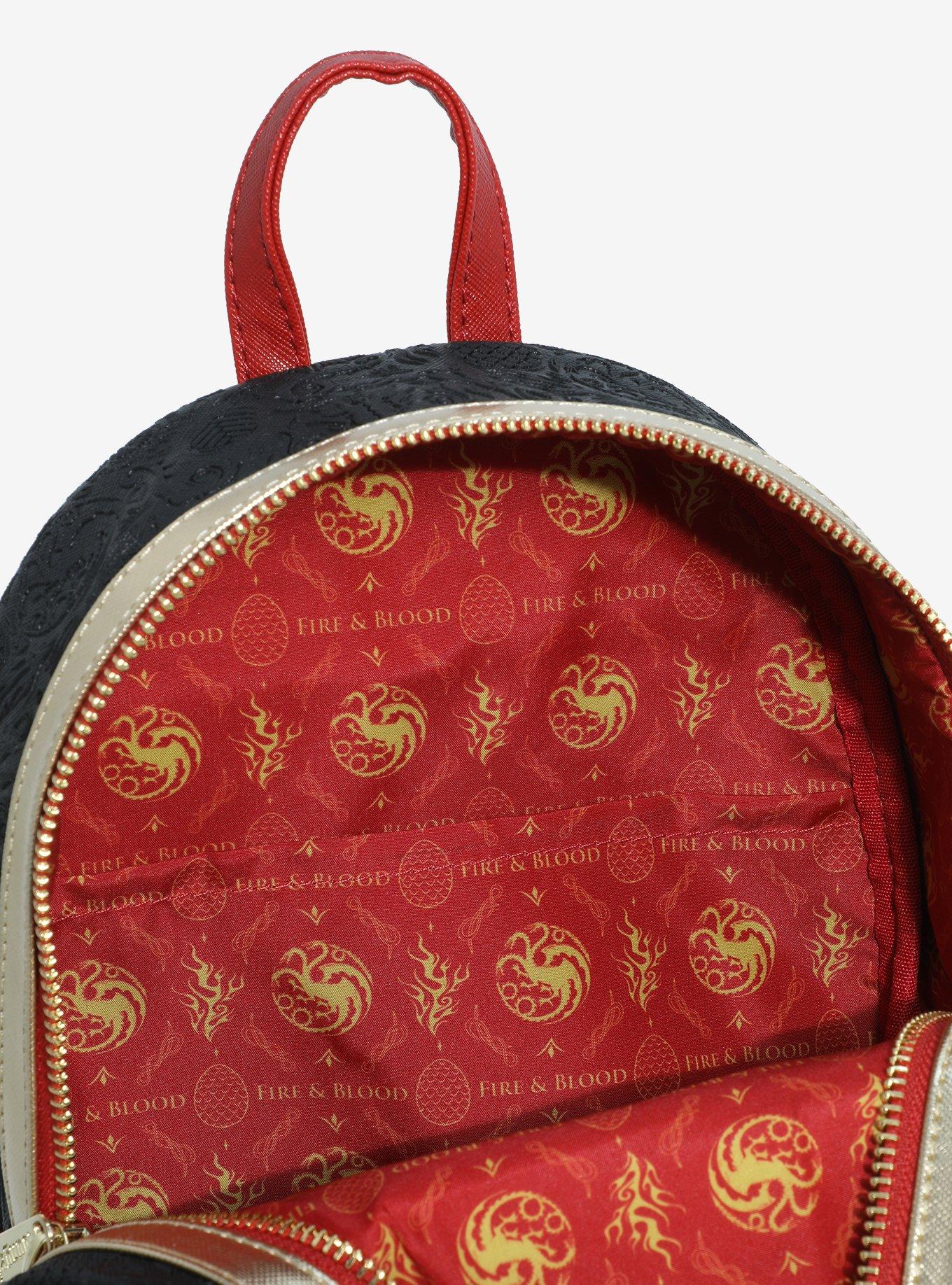 Loungefly House of the Dragon Targaryen Sigil Mini Backpack, , alternate