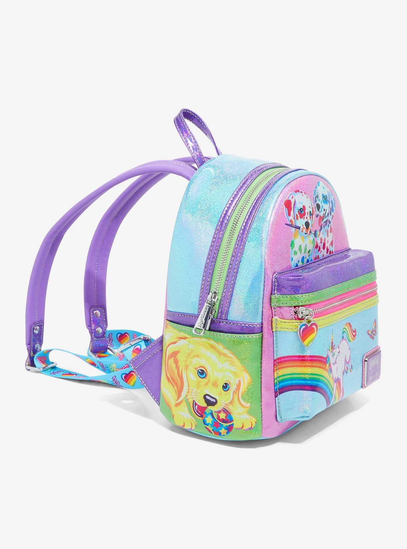Loungefly Lisa Frank Color Block Rainbow Mini Backpack, , hi-res