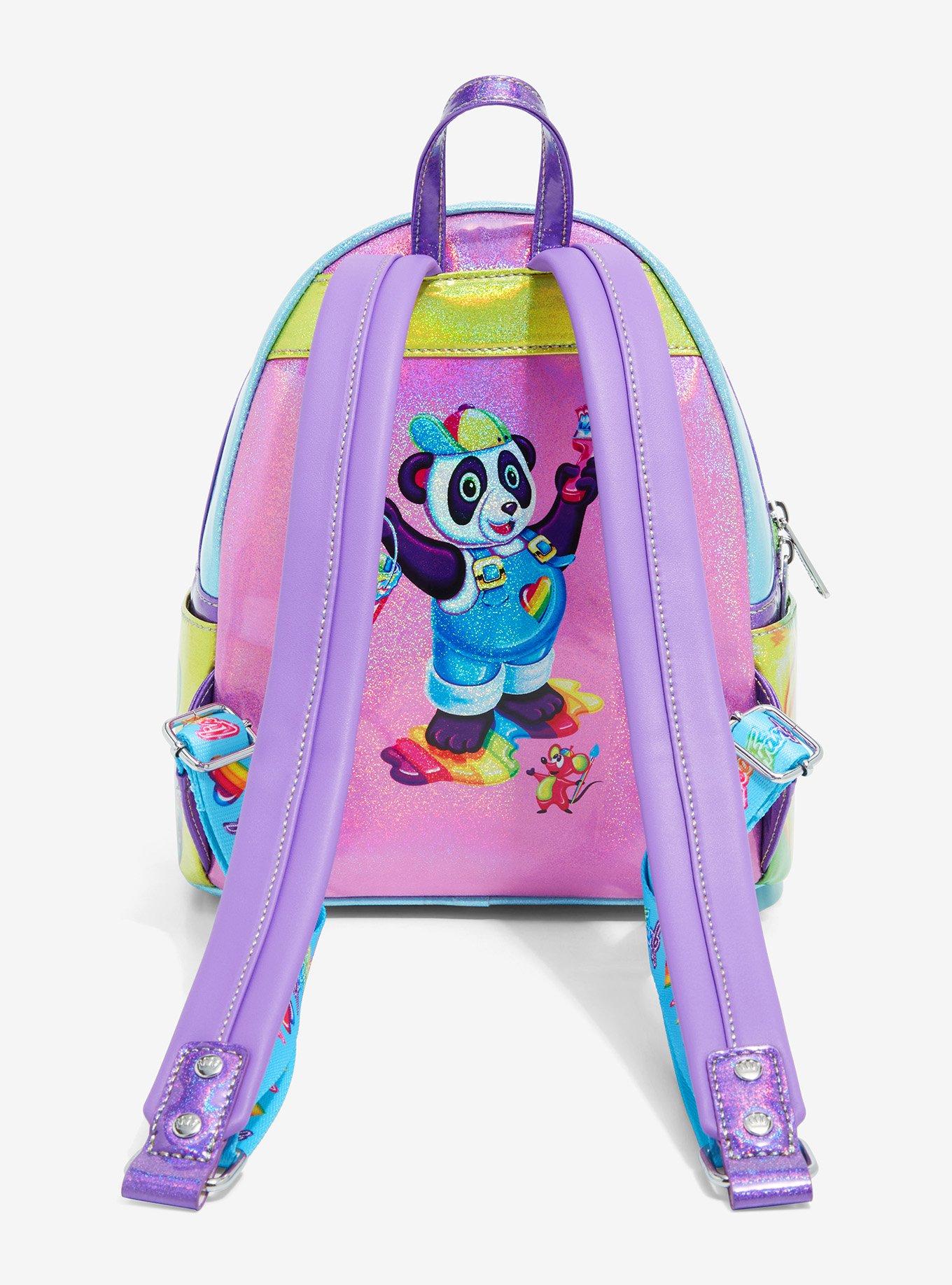 Loungefly Lisa Frank Color Block Rainbow Mini Backpack, , alternate