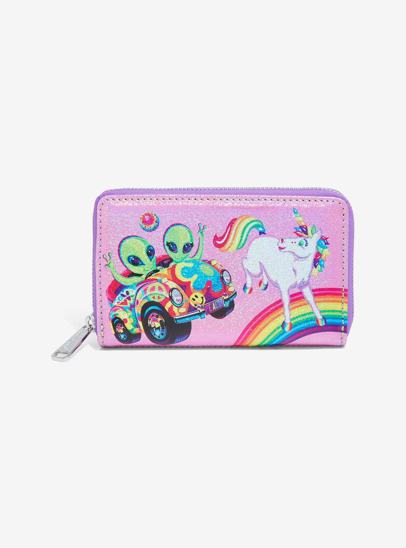 Loungefly Lisa Frank Color Block Wallet, , alternate