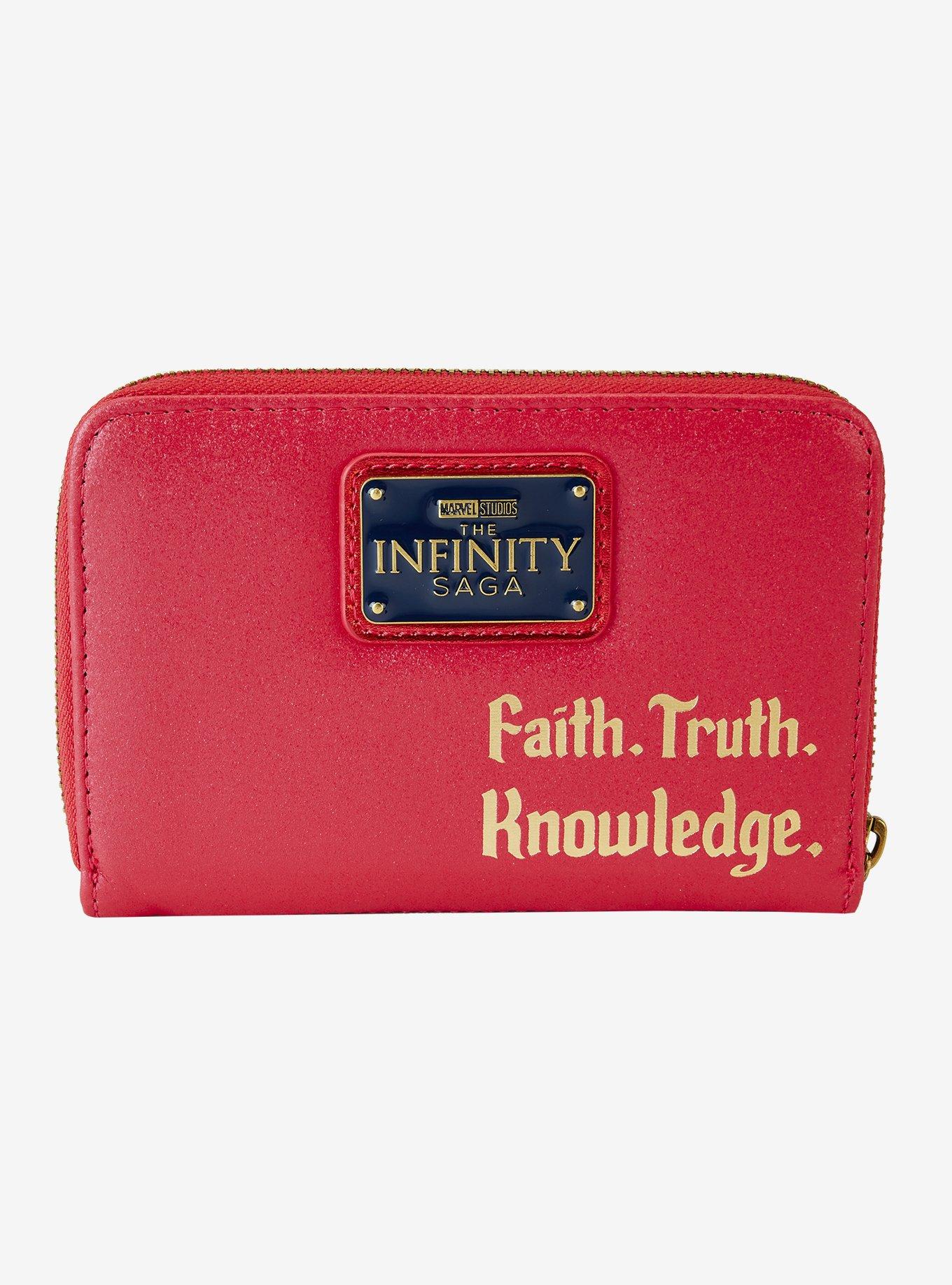 Loungefly Marvel Dr. Strange Metallic Suit Zippered Wallet, , alternate