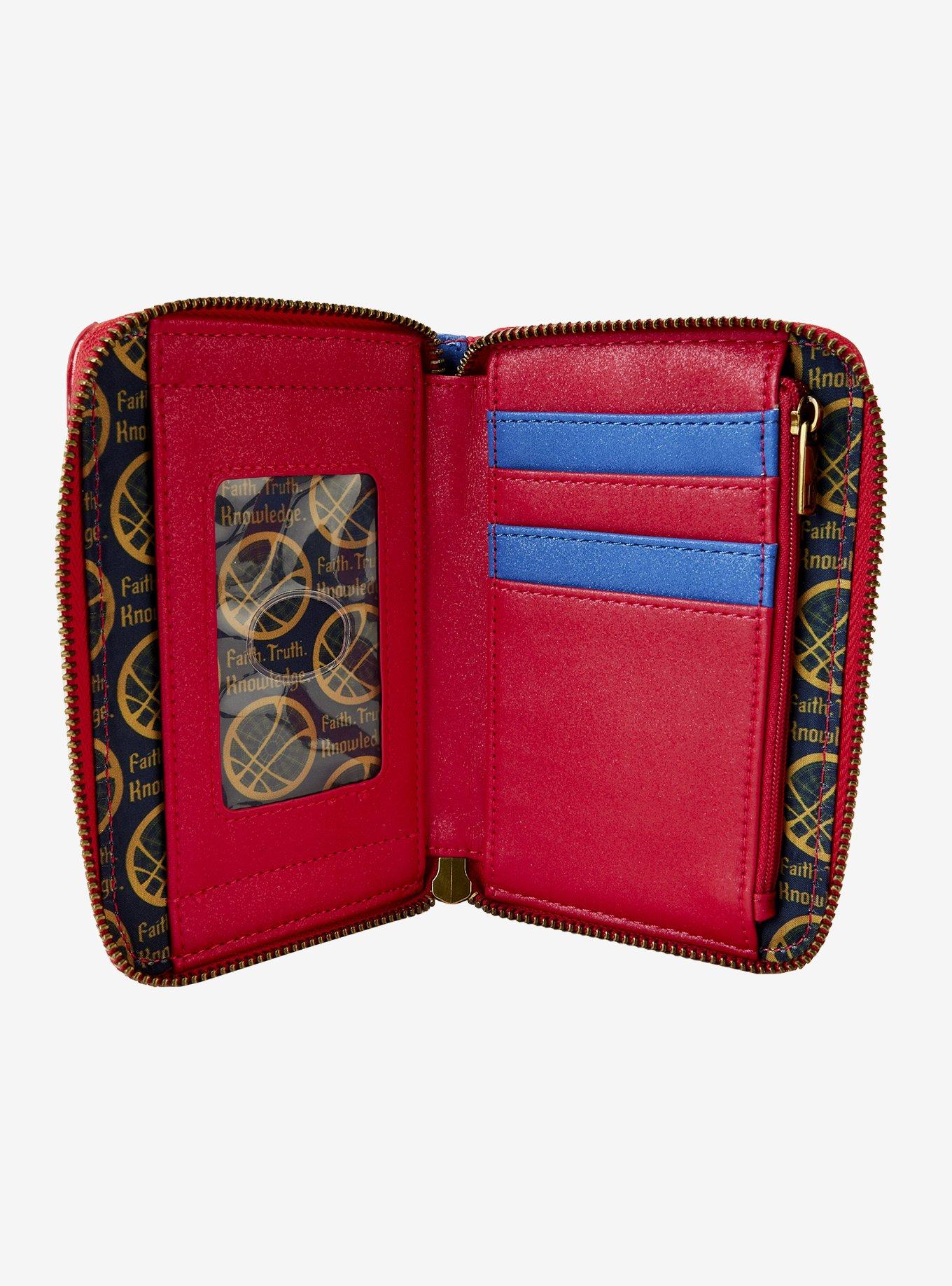 Loungefly Marvel Dr. Strange Metallic Suit Zippered Wallet, , alternate