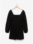 Disney Mickey Mouse Spider Web Long Sleeve Smock Dress - BoxLunch Exclusive, BLACK, alternate