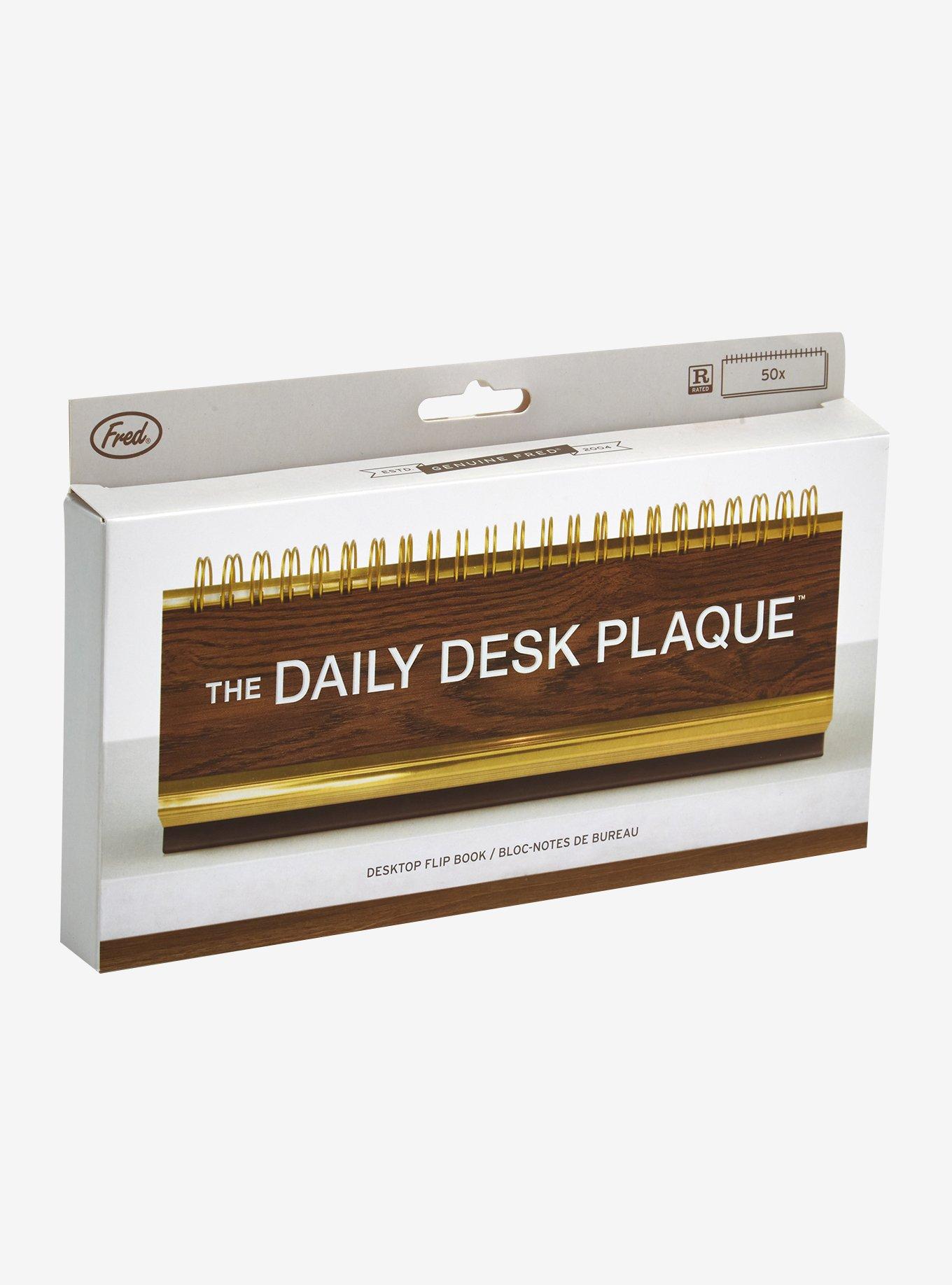 Fred Daily Desk Plaque Flip Book, , alternate