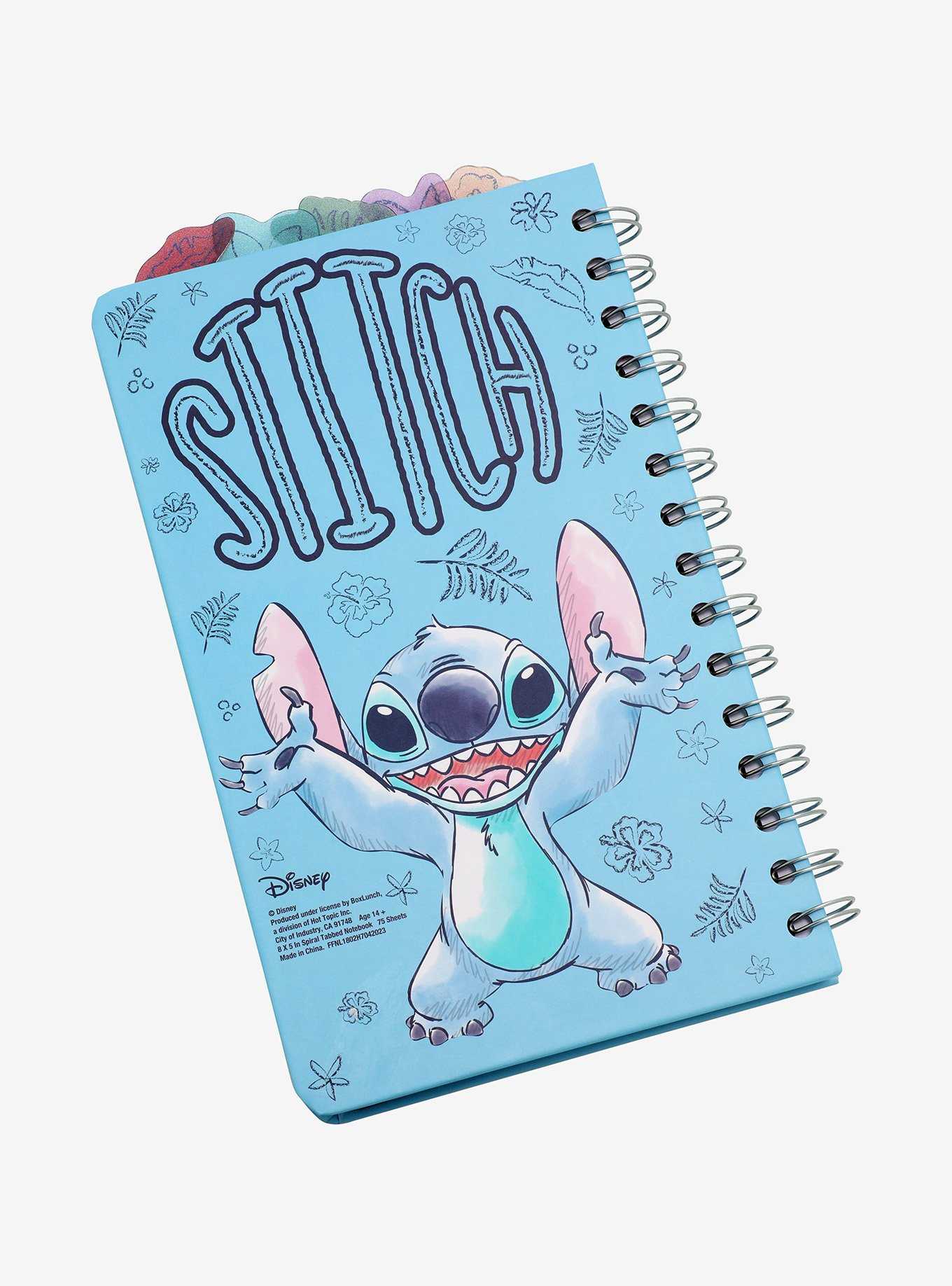 Disney Lilo & Stitch Floral Figural Tab Journal - BoxLunch Exclusive , , hi-res
