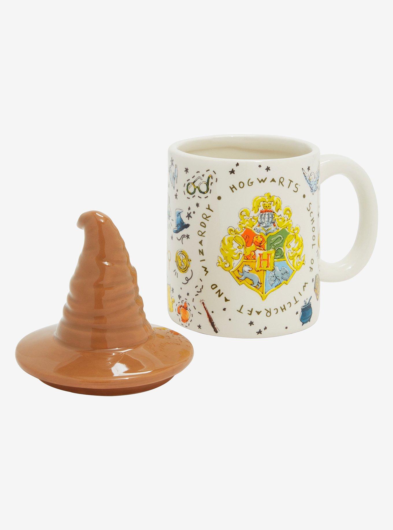 Harry Potter Hogwarts Mug with Sorting Hat Figural Lid, , alternate