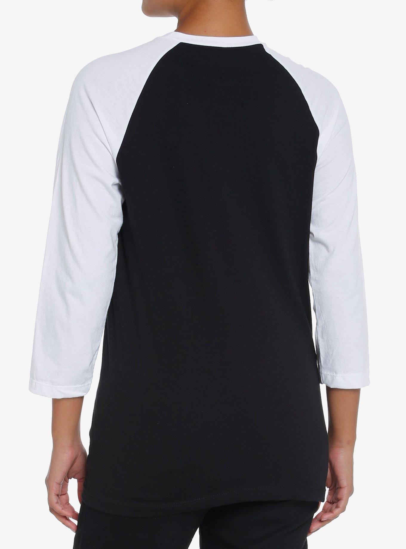 Ice Nine Kills Established 2006 Girls Raglan T-Shirt, BLACK-WHITE, alternate