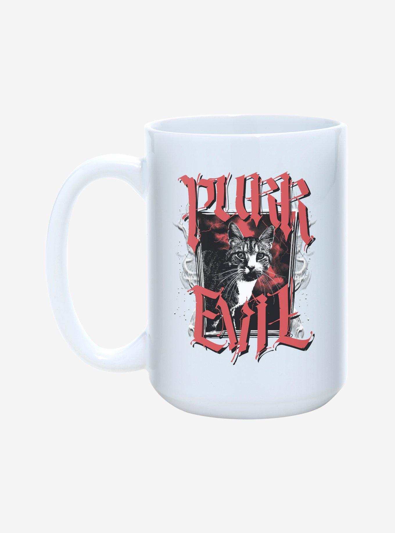 Purr Evil Cat Portrait Mug 15oz, , hi-res