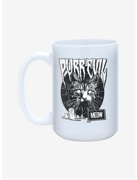 Purr Evil Meow Cemetery Mug 15oz, , hi-res