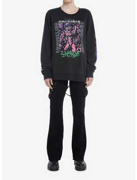 Neon Genesis Evangelion Eva-01 Girls Oversized Sweatshirt, , hi-res