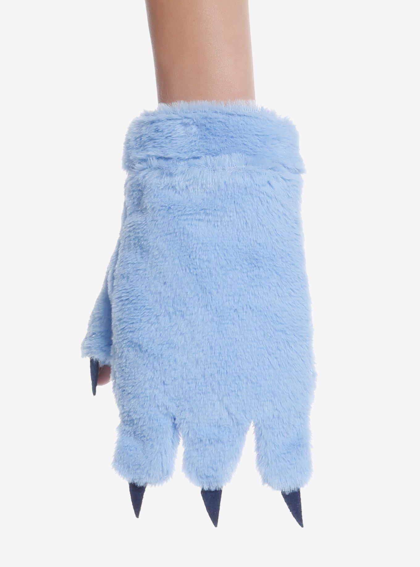 Disney Lilo & Stitch Fuzzy Stitch Fingerless Gloves, , alternate