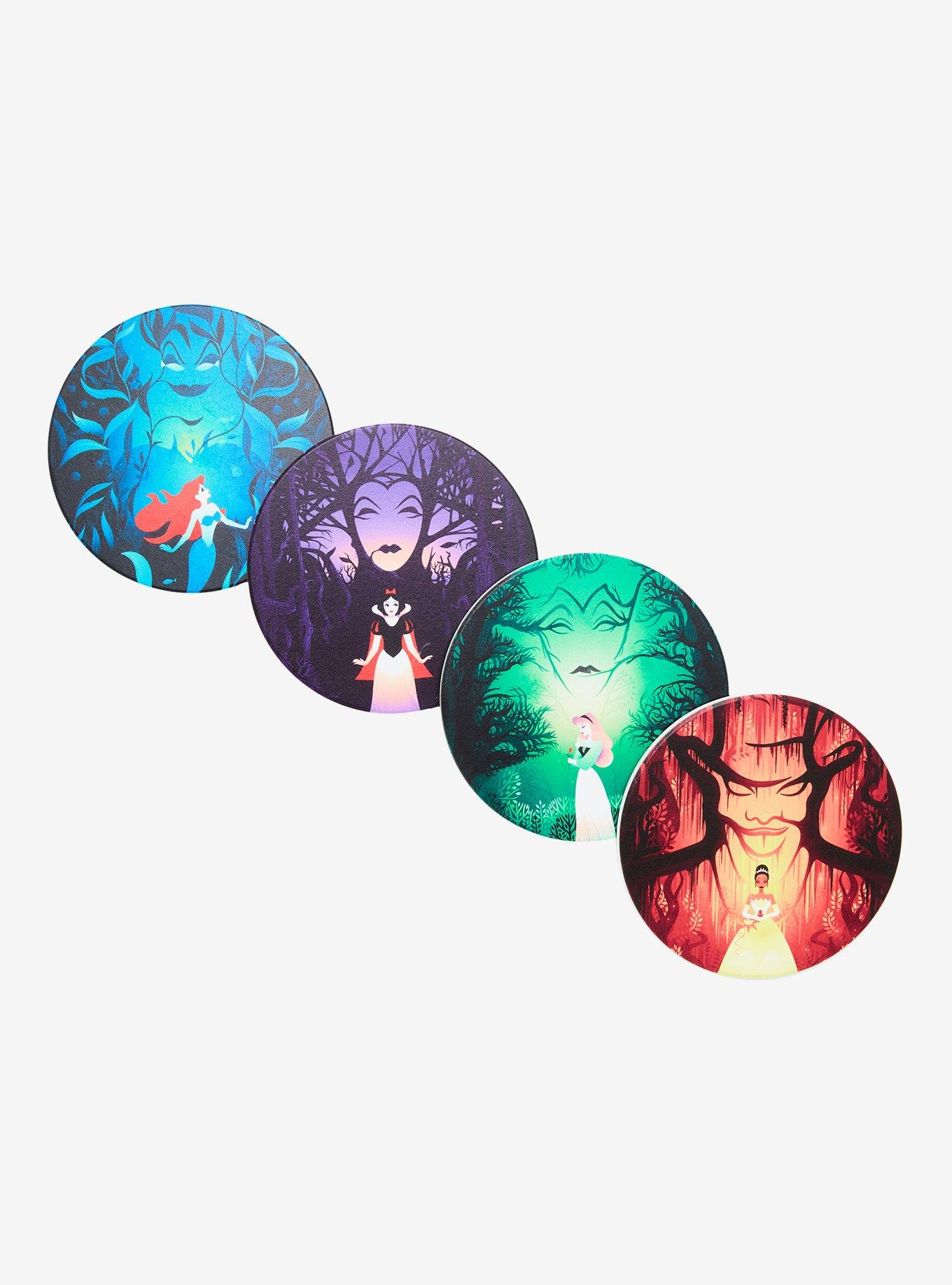 Disney Princesses & Villains Coaster Set - BoxLunch Exclusive, , alternate
