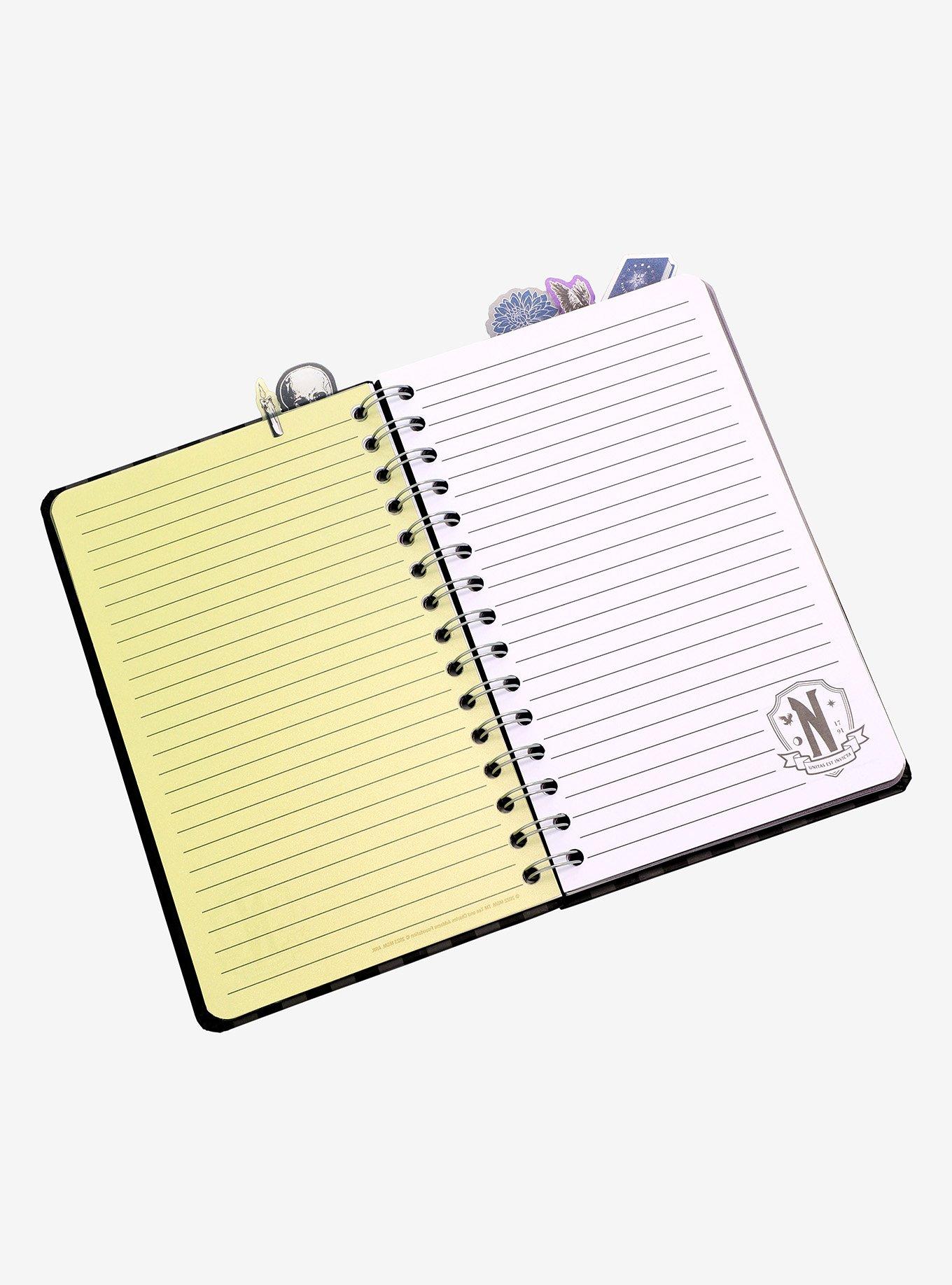 Wednesday Nevermore Academy Emblem Tab Journal - BoxLunch Exclusive, , alternate