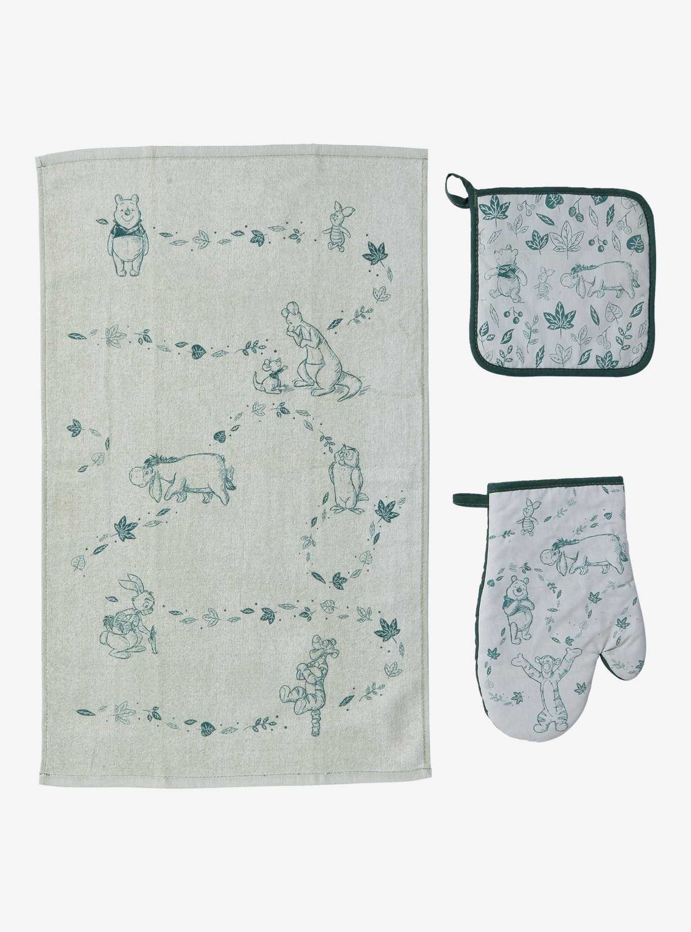Disney Winnie the Pooh Characters & Plants Allover Print Kitchen Set - BoxLunch Exclusive, , hi-res