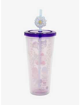 Sanrio Hello Kitty and Friends Floral Allover Print Carnival Cup with Straw Charm, , hi-res