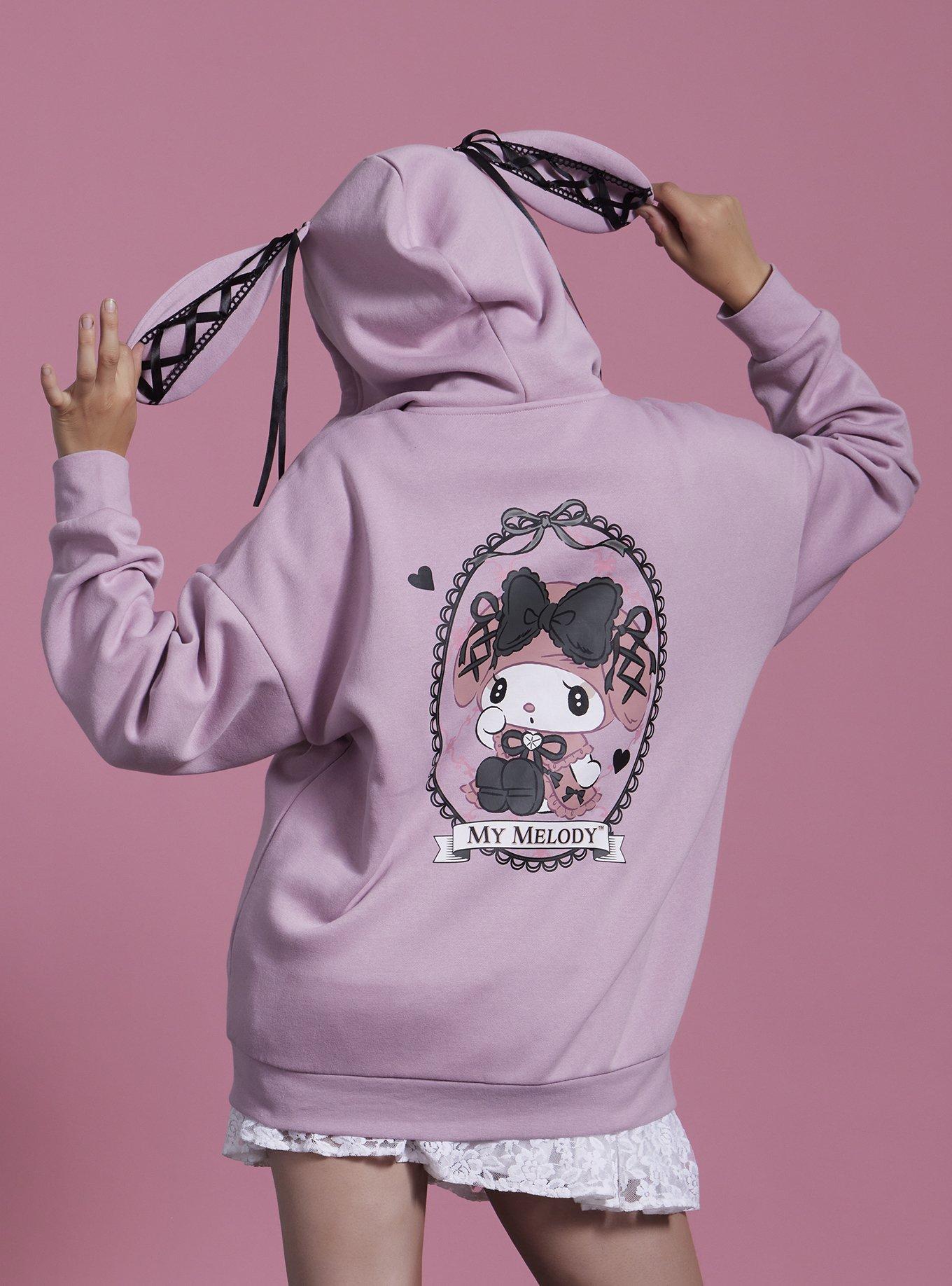 My Melody Lolita Lace 3D Ear Hoodie, MULTI, alternate