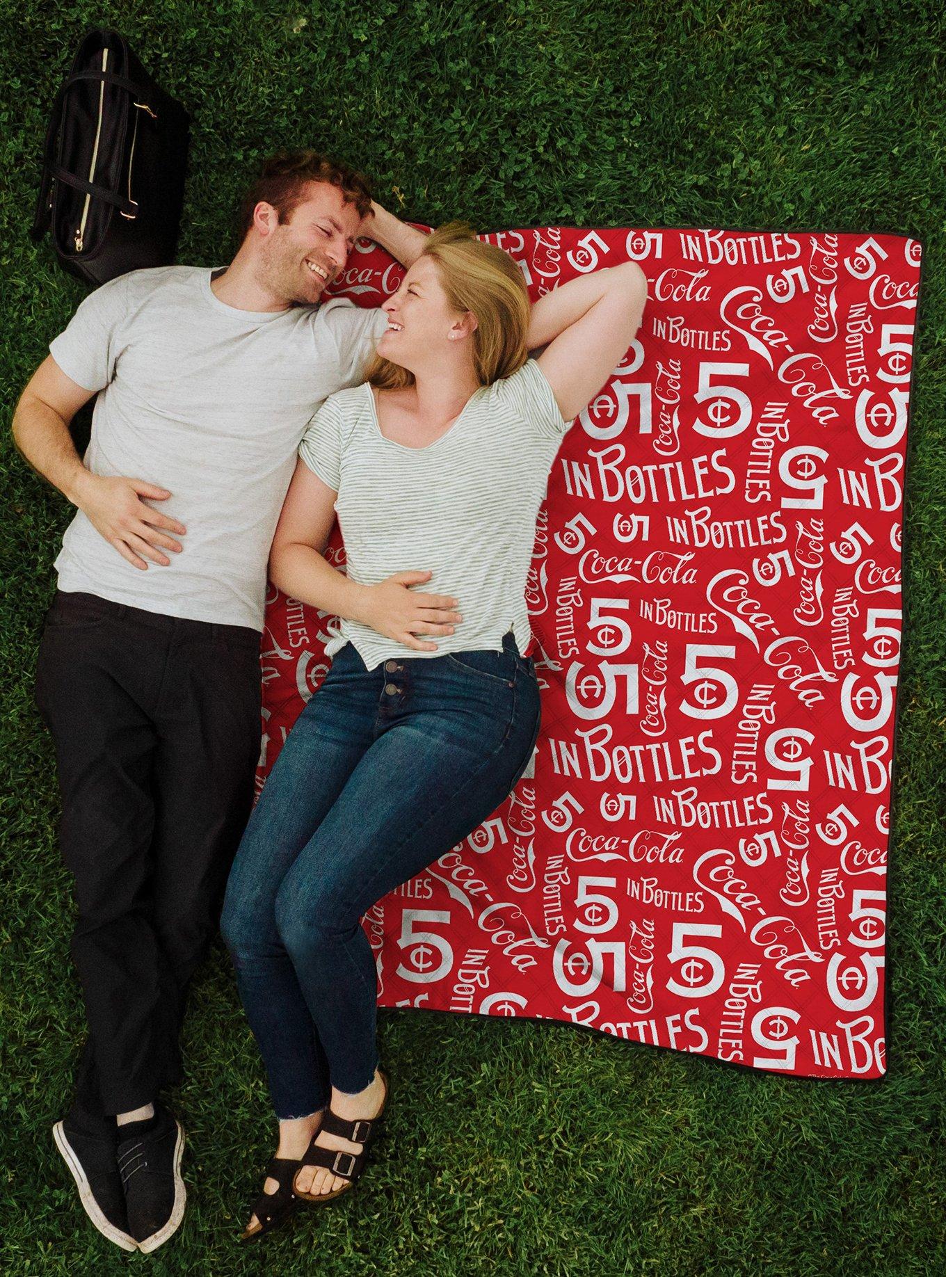 Coca-Cola In Bottles Impresa Picnic Blanket, , alternate