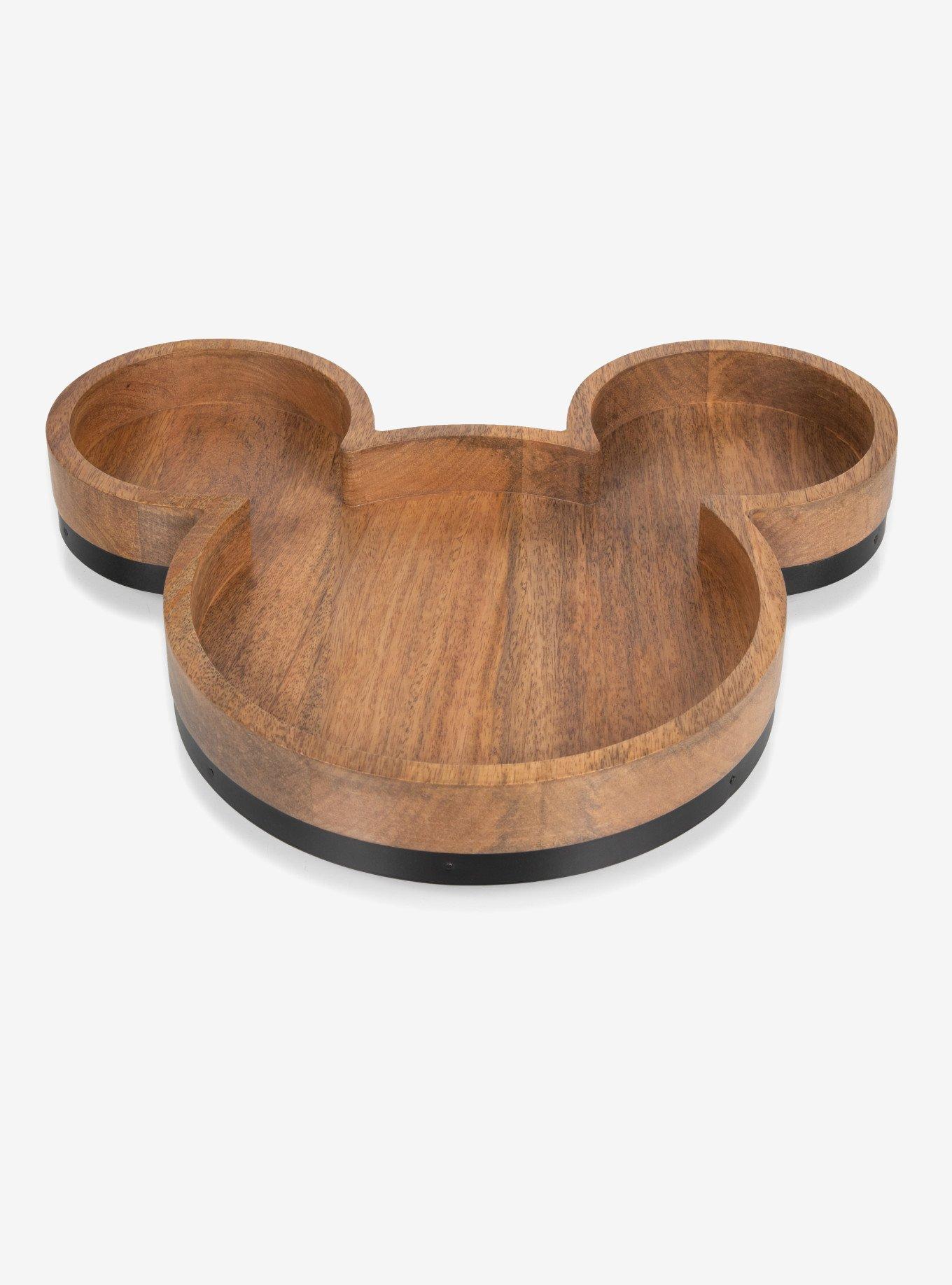 Disney Mickey Mouse Shaped Mango Wood Serving Tray