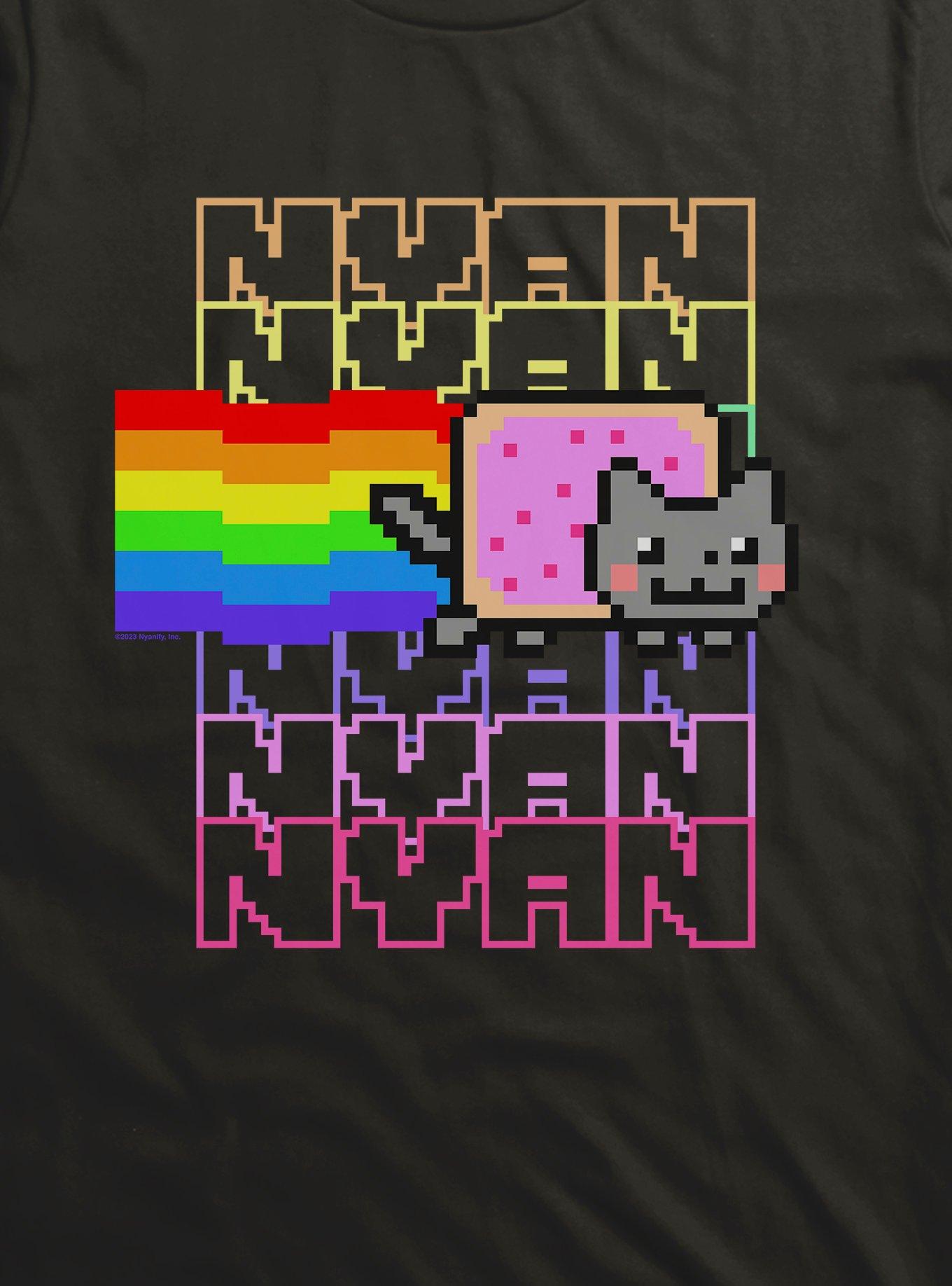 Nyan Cat Rainbow T-Shirt, , hi-res