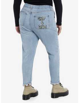 Disney Chip 'N' Dale Embroidered Mom Jeans Plus Size, , hi-res