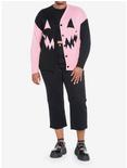 Sweet Society Pink & Black Split Pumpkin Cardigan Plus Size, MULTI, alternate