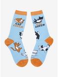 Cool Socks Cat Lover Allover Print Crew Socks, , alternate